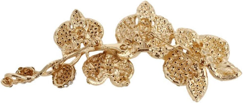 EVER FAITH Austrian Crystal 5 Inch Flower Orchid Branch Banquet Prom Plant Pendant Brooch...