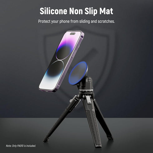 NEEWER Magnetic Phone Tripod Mount Adapter with 1/4" Holes Compatible with iPhone MagSafe Selfie Stick for 15 Pro Max 15 Plus 14 13 12 Pro Max Min...