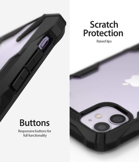Ringke Fusion-X Compatible with iPhone 11 Case, Edge Protection Design Scrape Resistant Case Cover - Black...