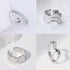 6 Pack Silver Midi Rings Stainless Steel Stackable Rings for Women Open Knuckle Rings Set Wide Irregular Finger Rings for Teen Girls Hug Geometric...