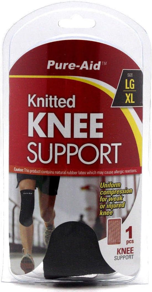 Knitted Knee Support (LG-XL) for Men & Women - Knee Brace Support for Running, Jogging, Sports, Joint Pain Relief, Arthritis & Injury Recovery - K...