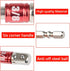 TIMESETL 3Pcs 1/4" 3/8" 1/2" Cr-V Hex Shank Impact Grade Socket Adapter Extension Set & 105° Right Angle Drill Bit Adapter Attachment 1/4" Drive 6...