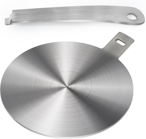 Induction Plate Adapter for Glass Cooktop Heat Diffuser for Electric Gas Glass Stove with Detachable Handle, 5.5 Inches...