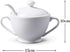 WM Bartleet & Sons 1750 Traditional Porcelain Sugar Bowl with Lid & Spoon – White...