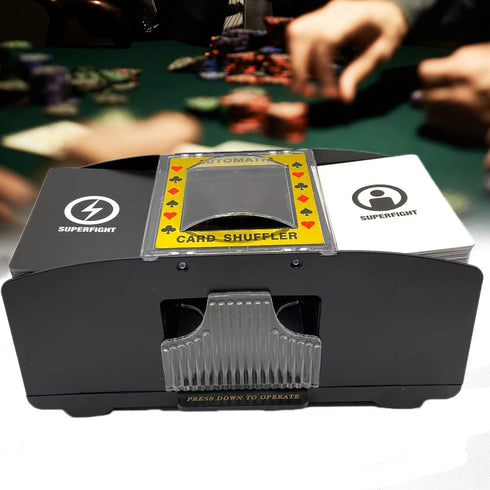 Automatic Shufflers Playing Card Shuffling Machine Battery Operated Tool for UNO, Texas Hold'em, Home Card Games, Blackjack, Electric Casino Poker...