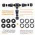 IP68 Waterproof Cable Connector 3-Channel 3-Poles, Outdoor Waterprrof Junction Box Connector,Ideal for 2 or 3 Pin Cables Ø4-12mm,Use for Outdoor B...