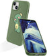 JOYLAND Dinosaur Couple Phone Case for iPhone 13,Green Liquid Silicone Couple Phone Case Cute Girly Case,Funny Soft Gel Rubber Full-Body Protectiv...