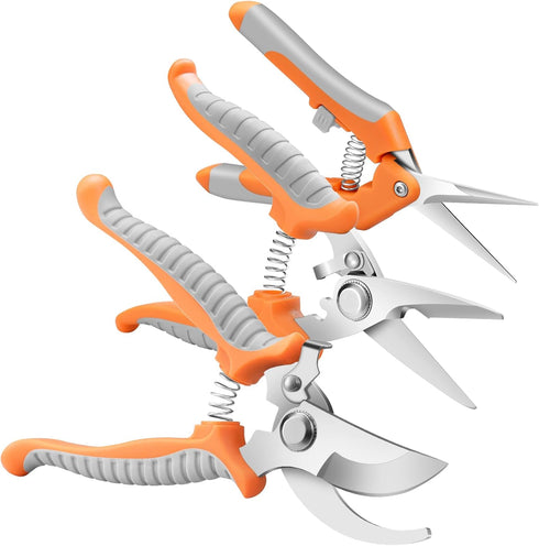 Pruning Shears,Garden Shears Bypass Hand Pruner Stainless Steel Gardening Scissor,Plant Shears Tree Cutter,Garden Clippers,Secateur Flower Trimmer...