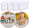 4 Pcs Clear Hanging Refrigerator Lid Shelf Organizer: Versatile Box Set for Adaptable Fridge Storage Efficiency Bins (Clear, 4 Pcs)...