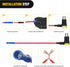Nilight 10 Pack Micro 2 Fuse TAP 12V Car Add a Circuit ATR Blade Adapter with 20A II Fuses Holder Add On Dual Circuits Adapters for Cars Trucks Bo...
