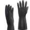 Thick Rubber Cleaning Gloves - 2 Pairs Black Rubber Gloves for Dishwashing Extra Large, Non-Slip Kitchen Gloves for Washing Dishes, Reusable Clean...