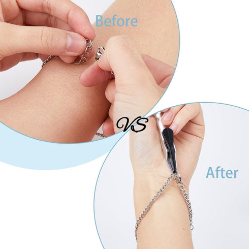 DICOSMETIC 4Pcs 4 Colors Bracelet Helper Tool Plastic Hand Bracelet Helpers Watch Clasp Helper Buddy Jewelry Helper Jewelry Wearing Tool for Watch...