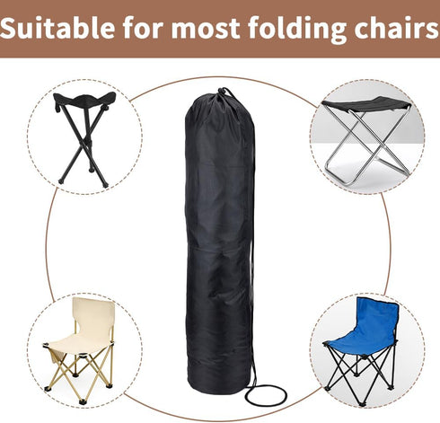 CRASPIRE 2Pcs Large Storage Bags 11.69x37.56 inch Black Travel Bracket Drawstring Bags Laundry Clothes Bags Long Packaging Bags Foldable Heavy Dut...