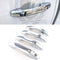 Quality Accessories Triple Chrome Plated Door Handle Covers with 4 Smart Key Cutout for Chevrolet+GMC Trucks...