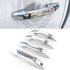 Quality Accessories Triple Chrome Plated Door Handle Covers with 4 Smart Key Cutout for Chevrolet+GMC Trucks...