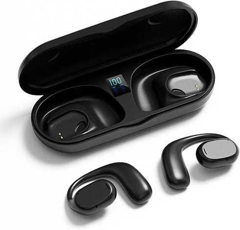 Open Ear Headphones Wireless Bluetooth Air Bone Conduction Headphones Head Set Bluetooth Open Ear Bone Conduction Earbuds Headset Conducting Earph...