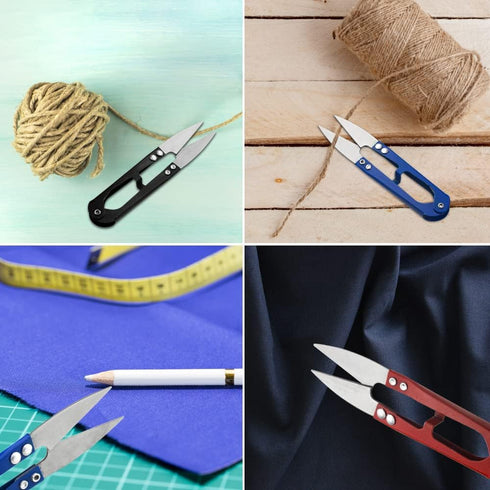 XINGYHENG 24Pcs Sewing Scissors U shaped Small Snips Clippers Trimming Nipper Embroidery Clippers Cutter Mini Cutting thread Cross Stitch Scissors...