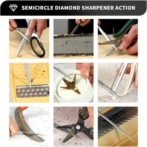 Knife Sharpeners Handheld 300/600 Grit Double Sided Diamond Knife Sharpening Weststone Stone for Kitchen Knives Scissors Garden Tools with scissor...