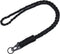 Heavy Duty Neck Lanyard Keychain for Men Women Outdoor Survival, Black Parachute Rope Necklace Keychains with HK Clip Key Ring for ID Card Badge H...
