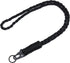Heavy Duty Neck Lanyard Keychain for Men Women Outdoor Survival, Black Parachute Rope Necklace Keychains with HK Clip Key Ring for ID Card Badge H...