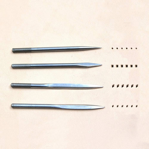 OWDEN Professional Leather Tool,4 in 1 awl Tool Set for leathercraft...