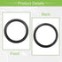 ACROPIX Universal 6.5" Subwoofer Speaker Rings Cover Spacers Speaker Audio Decorative Circle without Mesh Grille ABS Black - Pack of 2......