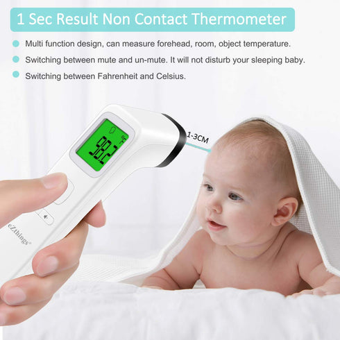 Forehead Thermometer Medical Non Touch Infrared with Fever Alarm...