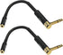 CESS-238 Right Angle 1/4 Inch TRS to 3.5mm Right Angle Adapter,6.35mm Male to 3.5mm Female Stereo Headphone Audio Adapter...