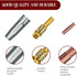 MIG Welder MB15 15AK MIG Welding Gun Accessory Kit, 19 PCS Nozzle Contact Nozzle Tips Holder Kit, 4 x Gas Nozzles, 10 x M6 0.8mm Power Nozzles, 2 ...