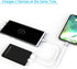 Dual USB Output Super Slim Power Bank Ultra Thin, 3000mAh Portable Charger Mini External Phone Battery Pack Small Dual Outlet, Emergency Phone Pow...