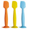 Baby Diaper Cream Spatula 3 Pack Butt Paste Spatula Soft Silicone Diaper Cream Applicator Butt Spatula Baby With Suction Cup Base (Light Blue, Yel...