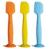 Baby Diaper Cream Spatula 3 Pack Butt Paste Spatula Soft Silicone Diaper Cream Applicator Butt Spatula Baby With Suction Cup Base (Light Blue, Yel...