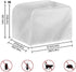 Rooster Toaster 2 Slice Cover Dust for Kitchen, Daisy Anti-Sputtering Bread Cover Washable Bread Maker Cover Dust Cover, Elastic Bread Toaster Cov...