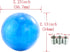 Abfer Round Ball Shift Knob Car Gear Stick Shifter Knobs Shifting Lever Replacement Fit Most Automatic Manual Transmission Vehicles (Blue)...