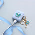Wonhibo for Airpods Case for Women Girls, Cute Butterfly Cover for Airpod 1 & 2 with Keychain (Blue)...