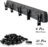 Picture Frames Collage Wall Decor, 6 Pcs Black Felt Lightweight Bulletin Board Strips, Photo Wall Collage Kit with 30 Clips for Photo Display, Not...
