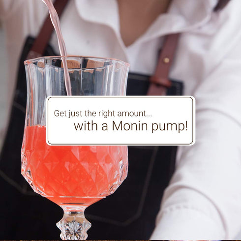 Monin - Syrup Pump, Exclusively for 750ml (25.4 fl oz) Glass Bottles | Mess-Free Dispensing + Tip Cover Included (White)...