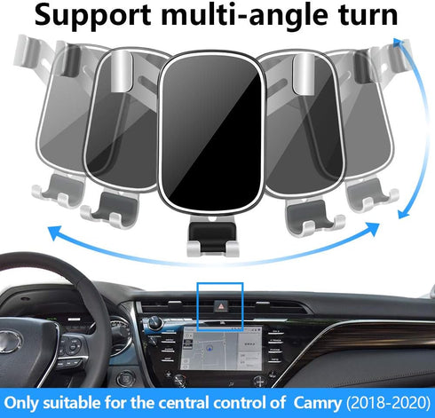 Car Phone Holder for Toyota Camry 2018 2019 2020 L LE SE XSE XLE TRD and Camry Hybrid 18-20 Auto Interior Accessories Best Cell Phones Mount Cellp...