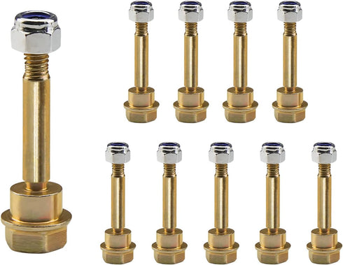 10pcs 532179828, 532187494, 532188243, 532192090, 588077501, 601001986 Shear Pin Bolt and Nut for Husqvarna,AYP Snow Throwers...