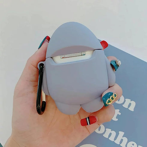 Cute Shark Case for Airpod 2nd 1st Generation Case, Funny 3D Cartoon Kawaii Cool Airpods Cases Cover Skin with Cleaning Kit & Keychain for Apple A...