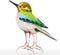 Too-arts Tiny Bird Glass Sculpture Ornament Bird Figurine Hand Blown Statue Multicolor...