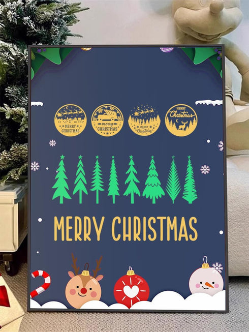 Christmas Silkscreen Stencils Reusable Silk Screen Transfers Mesh Adhesive Stencil Paint Gnome Stencil for Painting On Wood/t-Shirt/Wall, Holiday ...