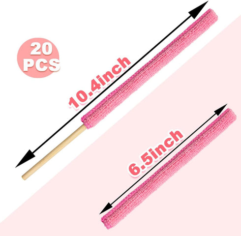 ELANE 20 Pieces Detail Duster Sticks,Crevice Cleaning Tool Cleaning Brushes Small Spaces,Dusters for Cleaning Car,Home and Small Spaces...