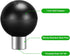 FANAUE B-0 Mount Aluminum Ball Adapter with 1/4"-20 Threaded Hole with B Size 1" Ball,Compatible with Compatible with RAM Mount B Size 1" Ball Com...