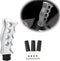 1 PC Car Personalized Shift Knob, Creative Four-Hole Handle Shape Manual Gear Shift Headband M8/M10/M12 Adapter, Universal Decorative Modification...