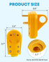 Kohree RV Replacement Plug 30 Amp Male, 125V RV Receptacle Plug, Heavy Duty RV Electrical Camper Plug Adapter with Ergonomic Grip Handle, Yellow...