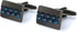 Mr.Van Men's Carbon Fiber Cufflinks Set Handcrafted Rhodium Plated Cuff Links for Business Wedding...