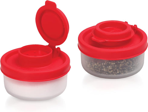 SIGNORAWARE Salt and Pepper Shakers Moisture Proof Set of 2 Small Mini Salt Shaker to go Camping Picnic Outdoors Kitchen Lunch Boxes Travel Spice ...