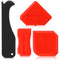 4 Pieces Silicone Caulking Tool Set Sealant Finishing Tool Grout Scraper Caulking Removal Tool for Kitchen Bathroom Floor Sink Joint Sealant Seali...