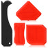 4 Pieces Silicone Caulking Tool Set Sealant Finishing Tool Grout Scraper Caulking Removal Tool for Kitchen Bathroom Floor Sink Joint Sealant Seali...